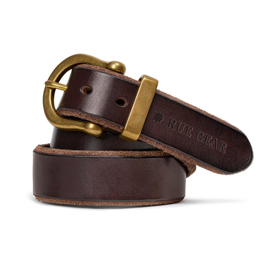Raw Hide Belt — Full-Grain Cowhide & Solid Brass
